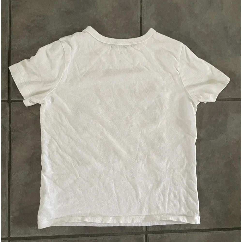 Gap Kids Boys Size Small 6-7 White/ivory T-shirt With ATV